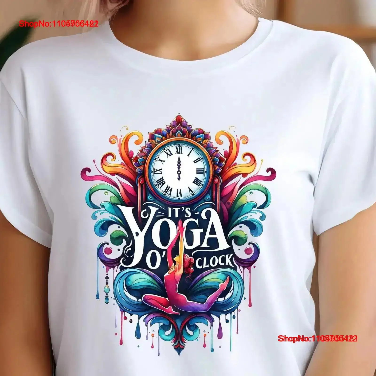 Yoga Fitness Instructor - Yoga T-shirt Het is O'Clock Meditation