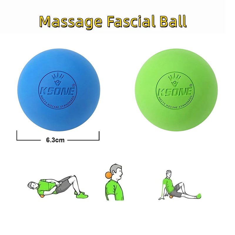 Shoulder Massage Ball - Rubberen Fascia Massage Bal Yoga Fitness
