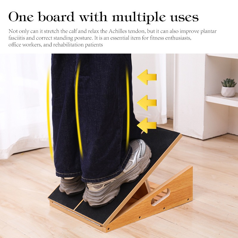 Yoga Fitness Gear - Verstelbaar houten balansbord voor spierontspanning, enkelrevalidatie,