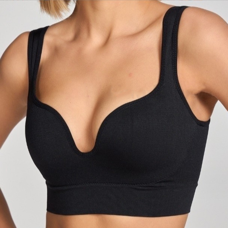 Yoga Fitness Ring - 3D-sportvest Ademend Geen stalen ring 3D-cupbeha