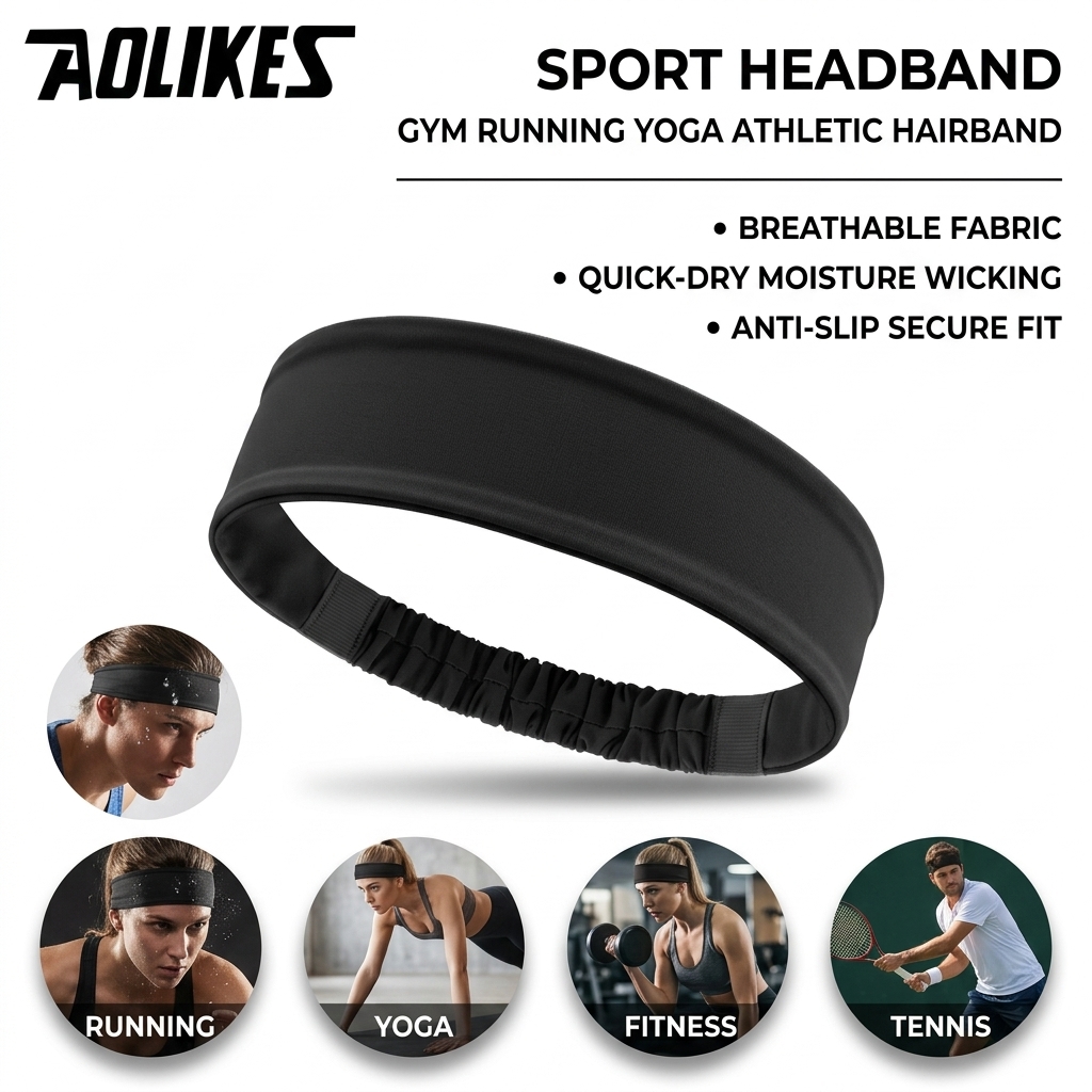Polyester zweetband voor gym f - Yoga Fitness Gear recensie en prijs