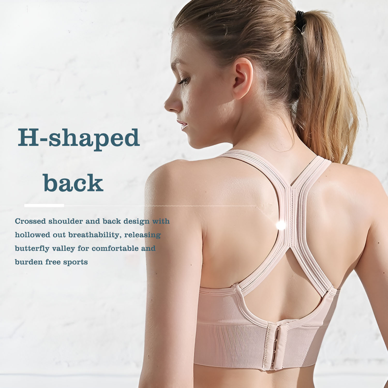 Sportbeha met gekruiste rug vo - Yoga Fitness Ring recensie en prijs