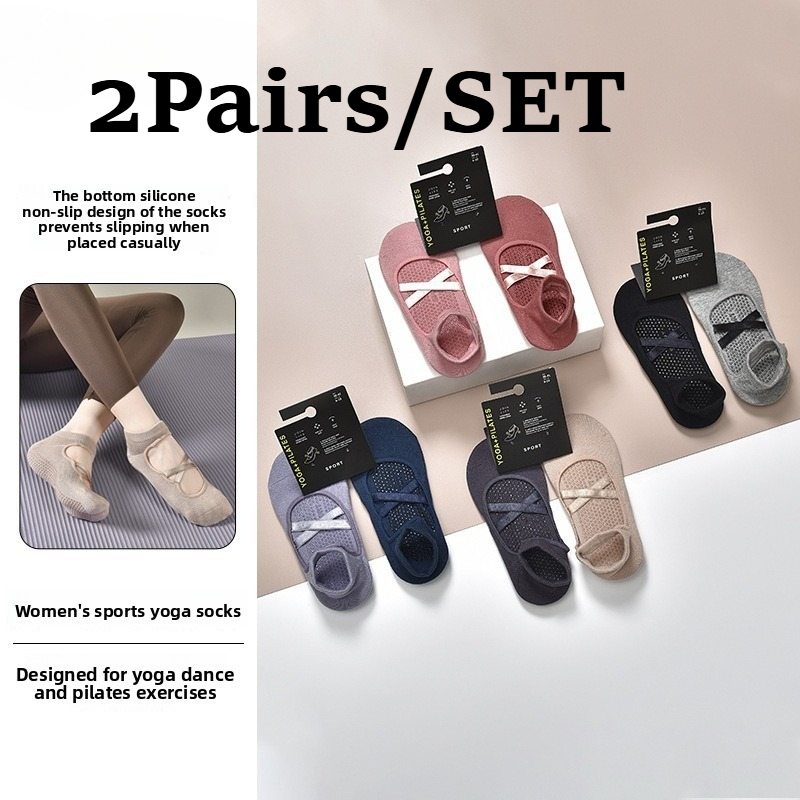 2 paar ademende katoenen zweet - Yoga Fitness Kit recensie en prijs