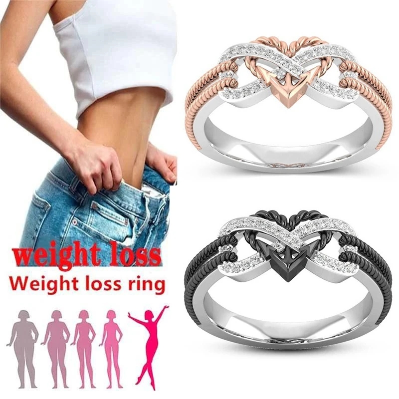 Zwart Rose Goud Kleur Hart Rin - Yoga Fitness Tracker recensie en prijs