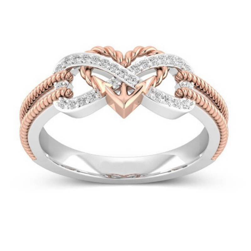 Zwart Rose Goud Kleur Hart Rin - Yoga Fitness Tracker recensie en prijs
